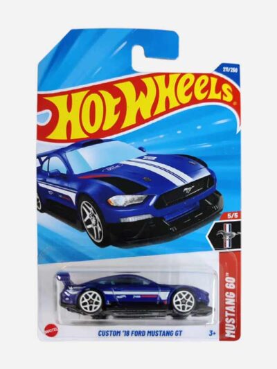 hot wheels custom '18 ford mustang gt blue