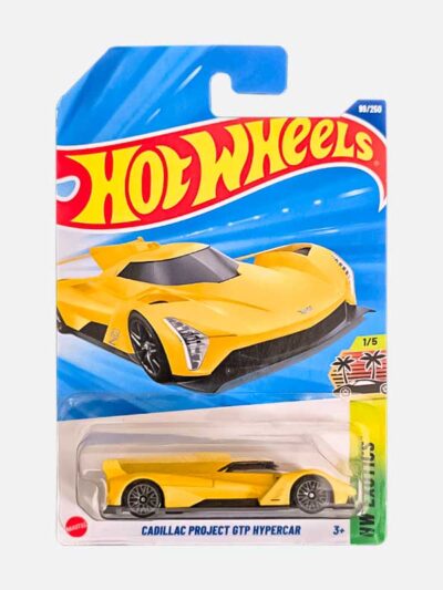 hot wheels cadillac project gtp hypercar yellow