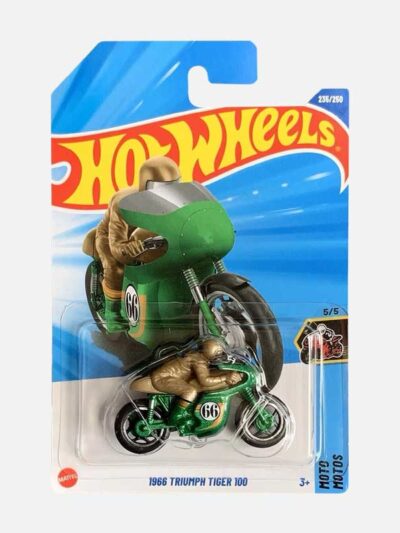 hot wheels 1966 triumph tiger 100 green