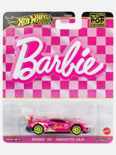hot wheels premium barbie 65th chevrolet corvette c8.r