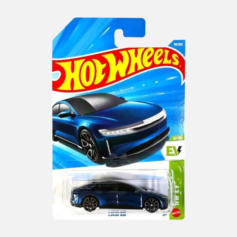 hot wheels lucid air blue